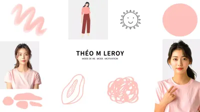 lettre d'information pink modern lifestyle