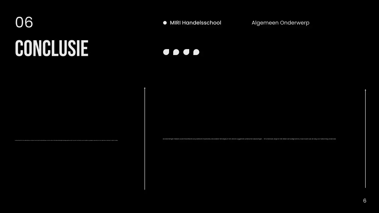 Zwart-wit Minimal Thesis Publiciteit