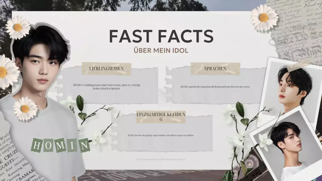 Beige Vintage Idol Fandom Design