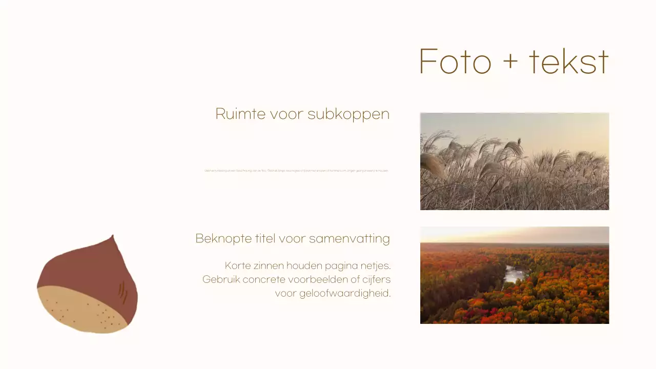 Beige Knus Herfst Illustratiemateriaal