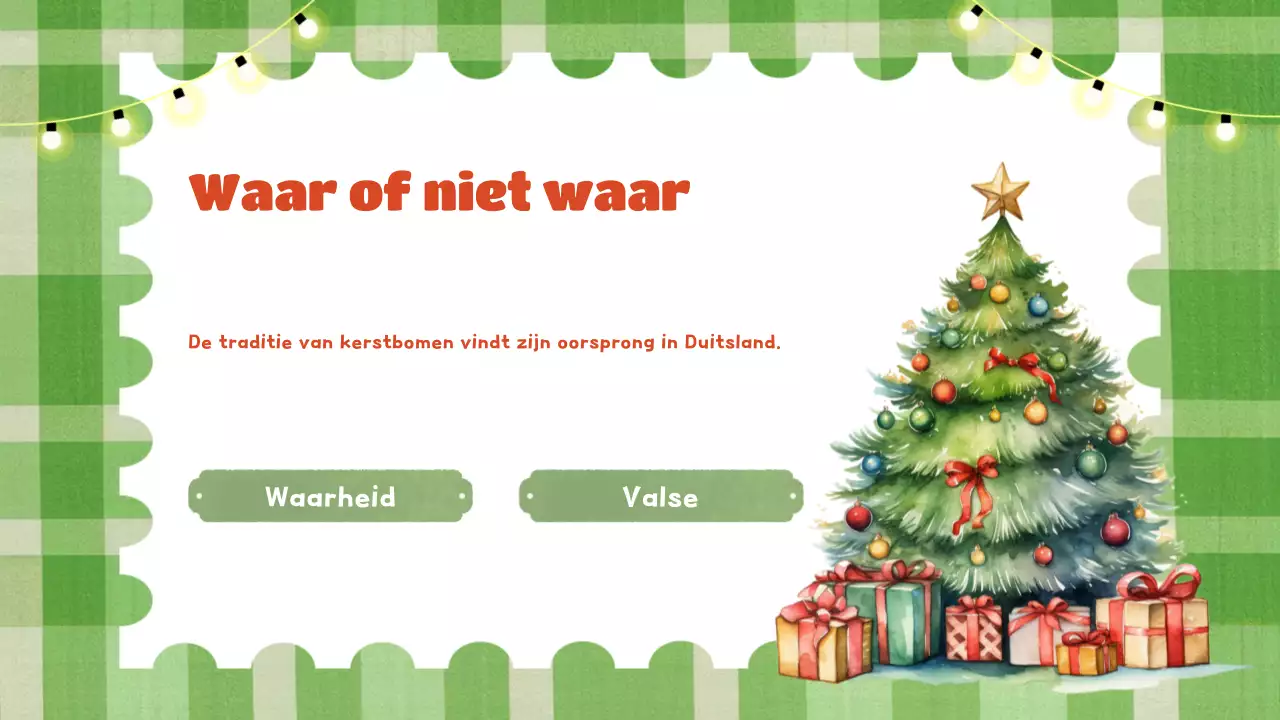 groene feestelijke vakantiepresentatie