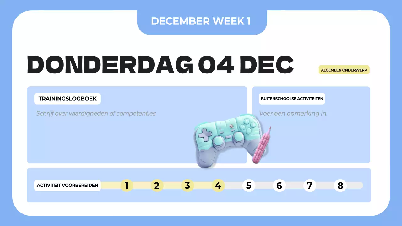 blauwe eenvoudige klassenagenda planner