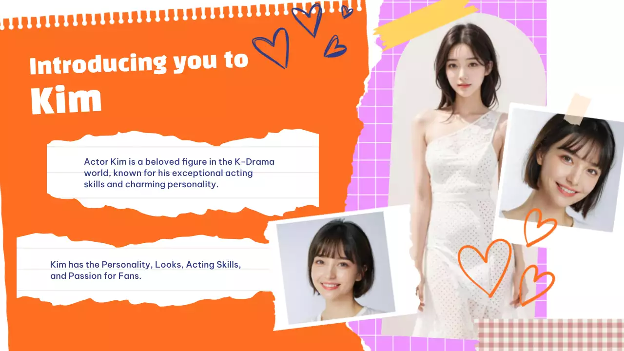 Orange Trendy K-Drama Promotion Presentation