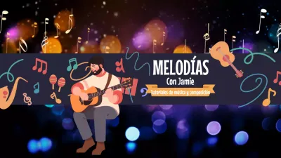 púrpura música artística tutorial anuncio