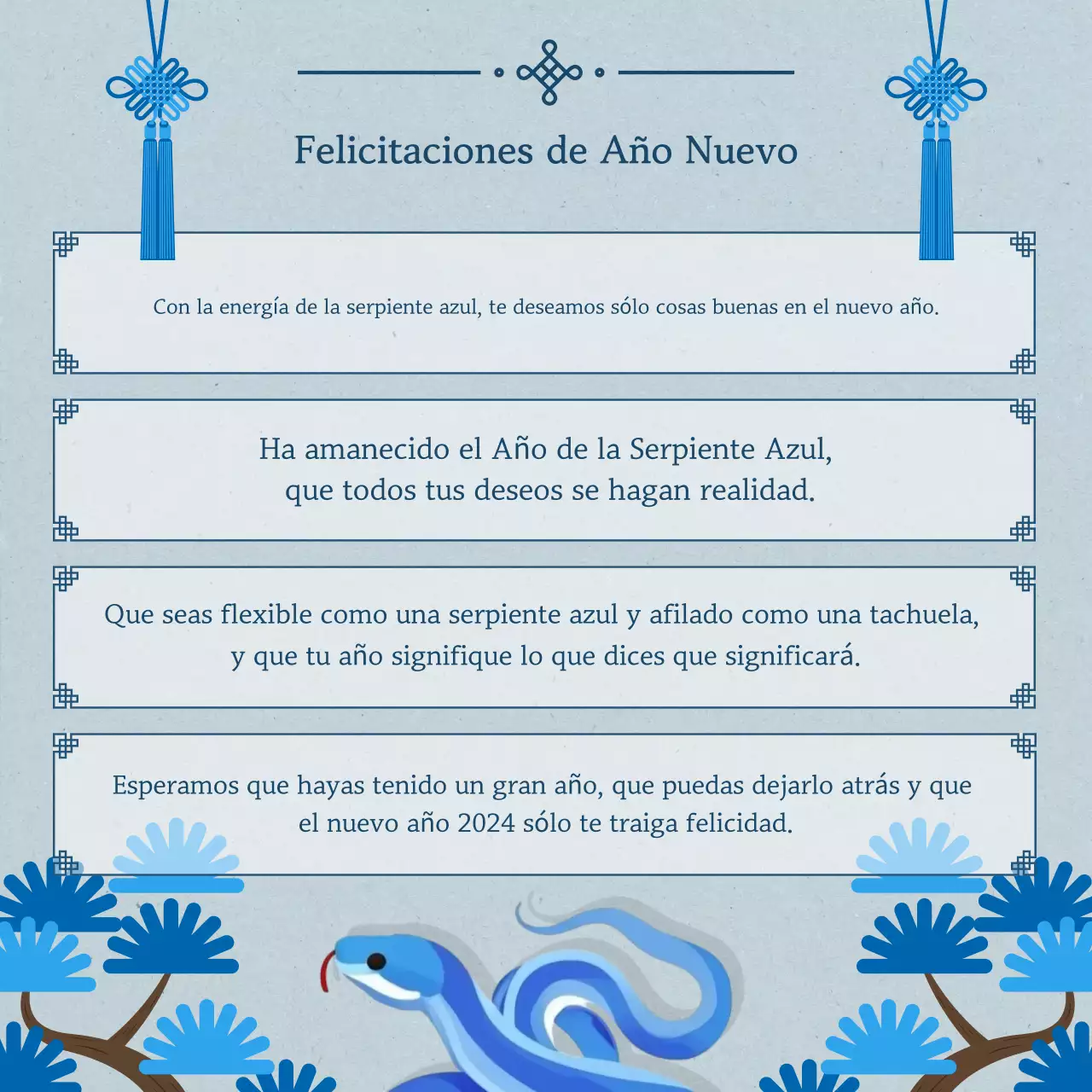 Tarjeta de felicitación tradicional beige