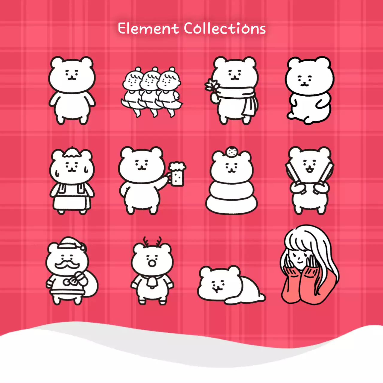 Guia de Natal Red Cute Instagram Carousel