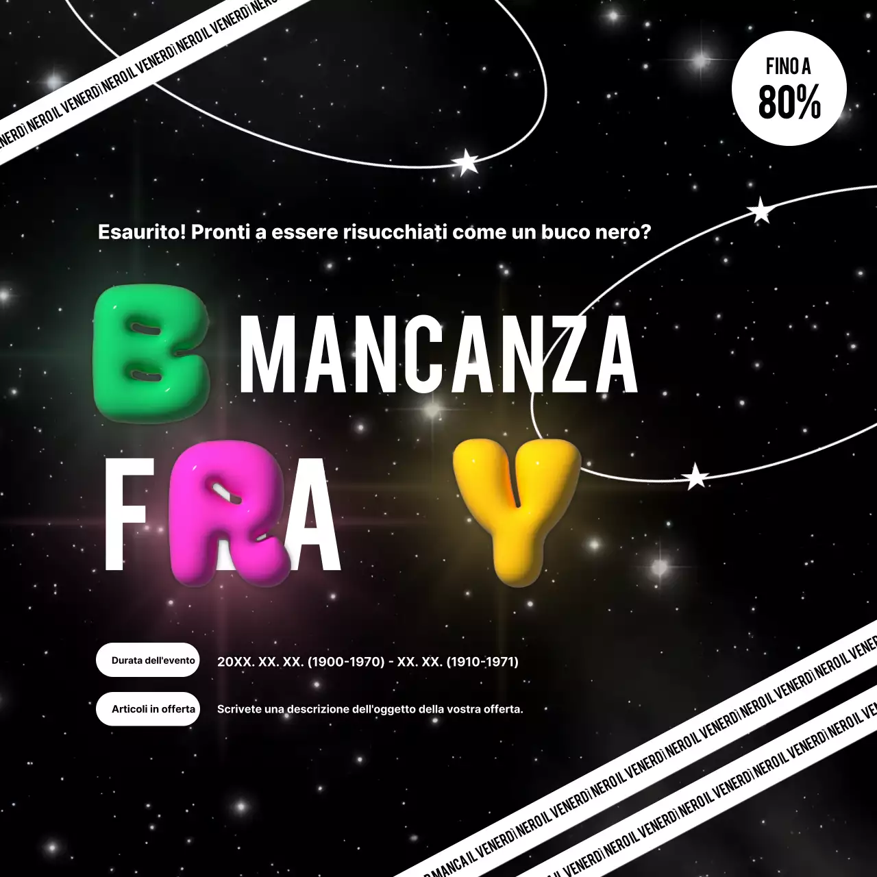 Offerte di shopping per il contrasto al nero