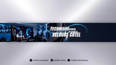 Publicité pour Blue Modern Technology