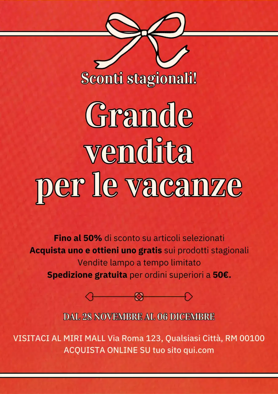 Promuovere la vendita di Red Simple