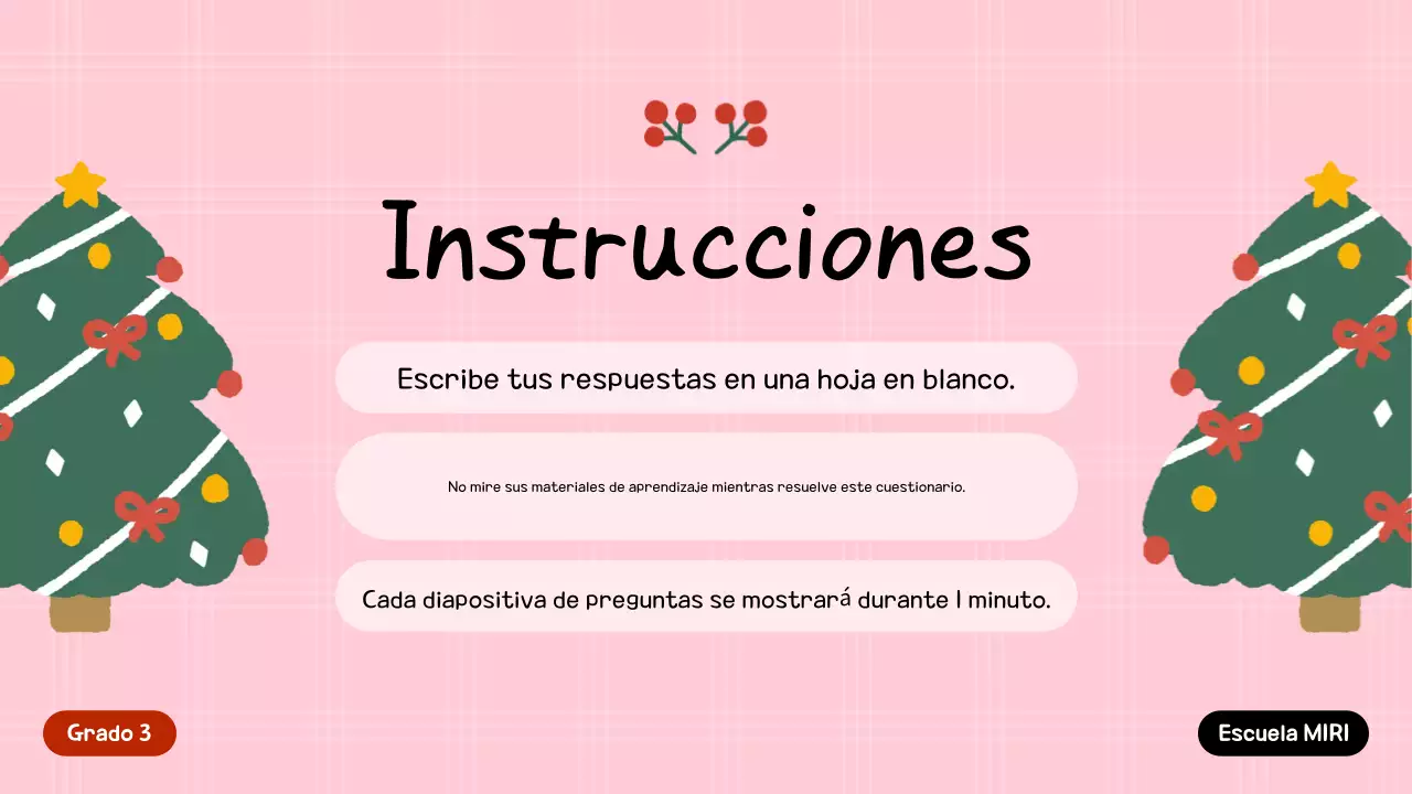 Invitación festiva verde