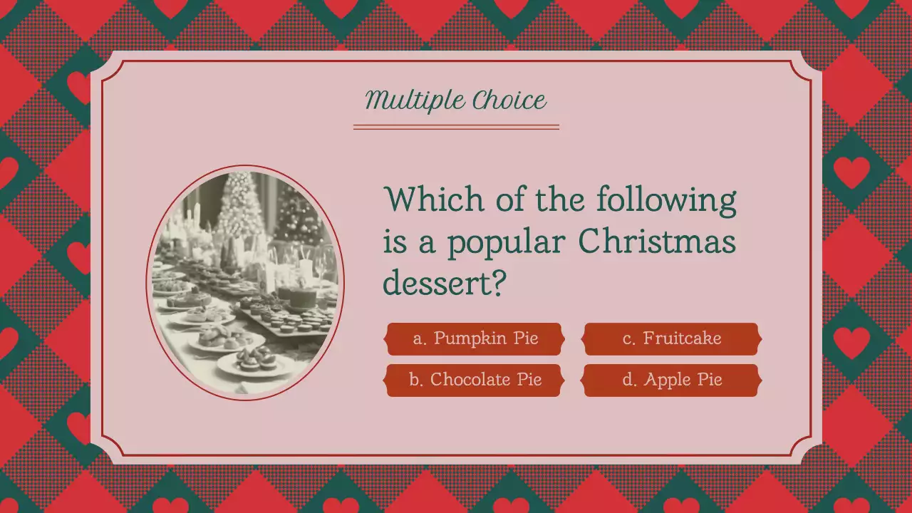 Red Traditional Christmas Event Presentation