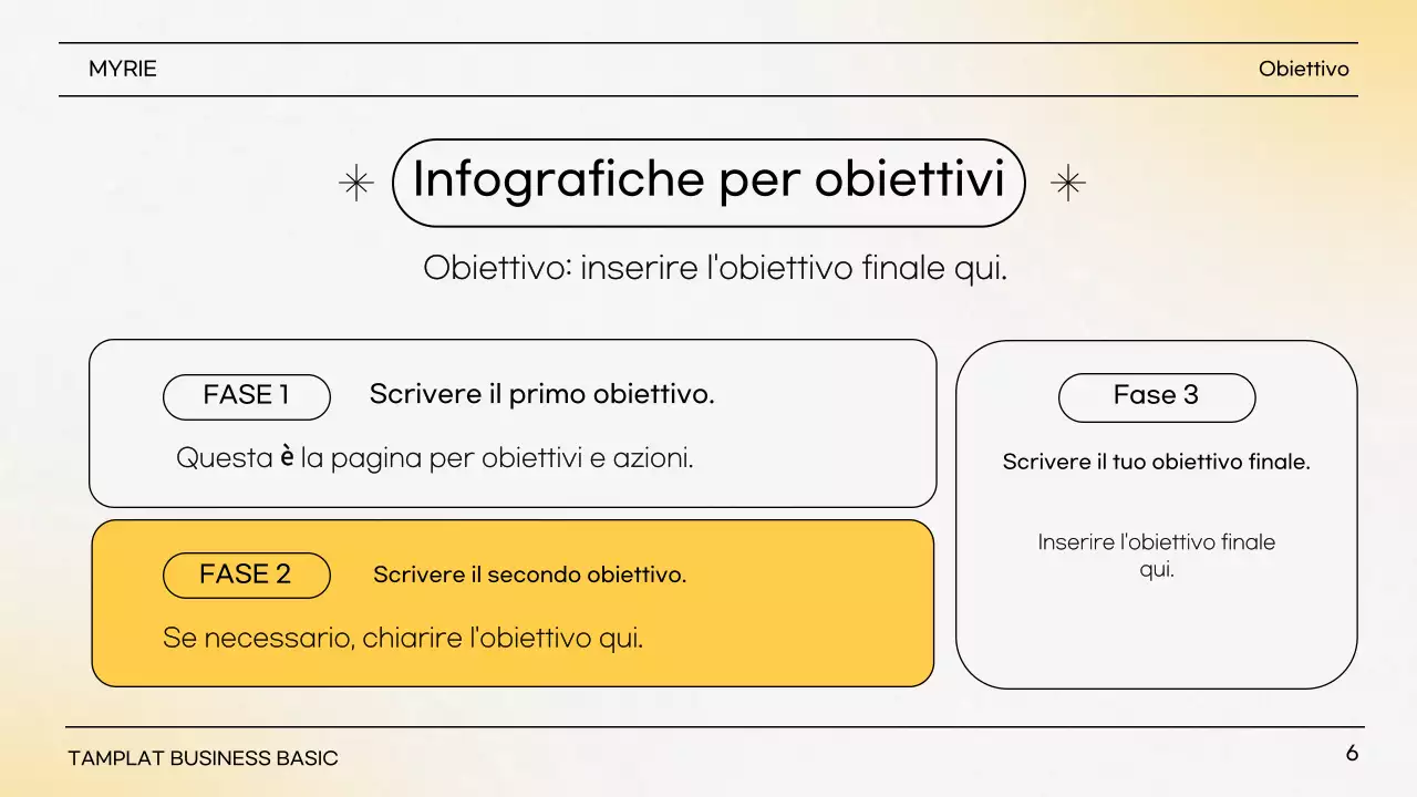 Giallo Descrizione della presentazione semplice