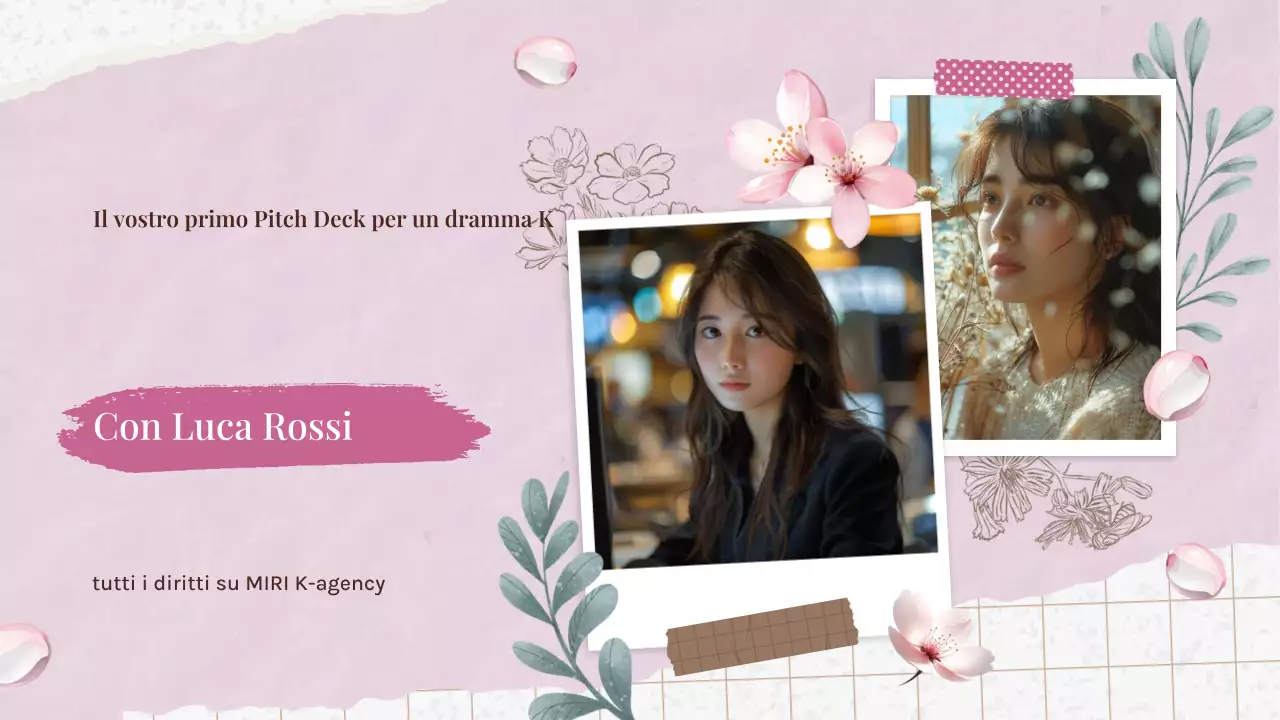 Pitch deck per il k-drama rosa
