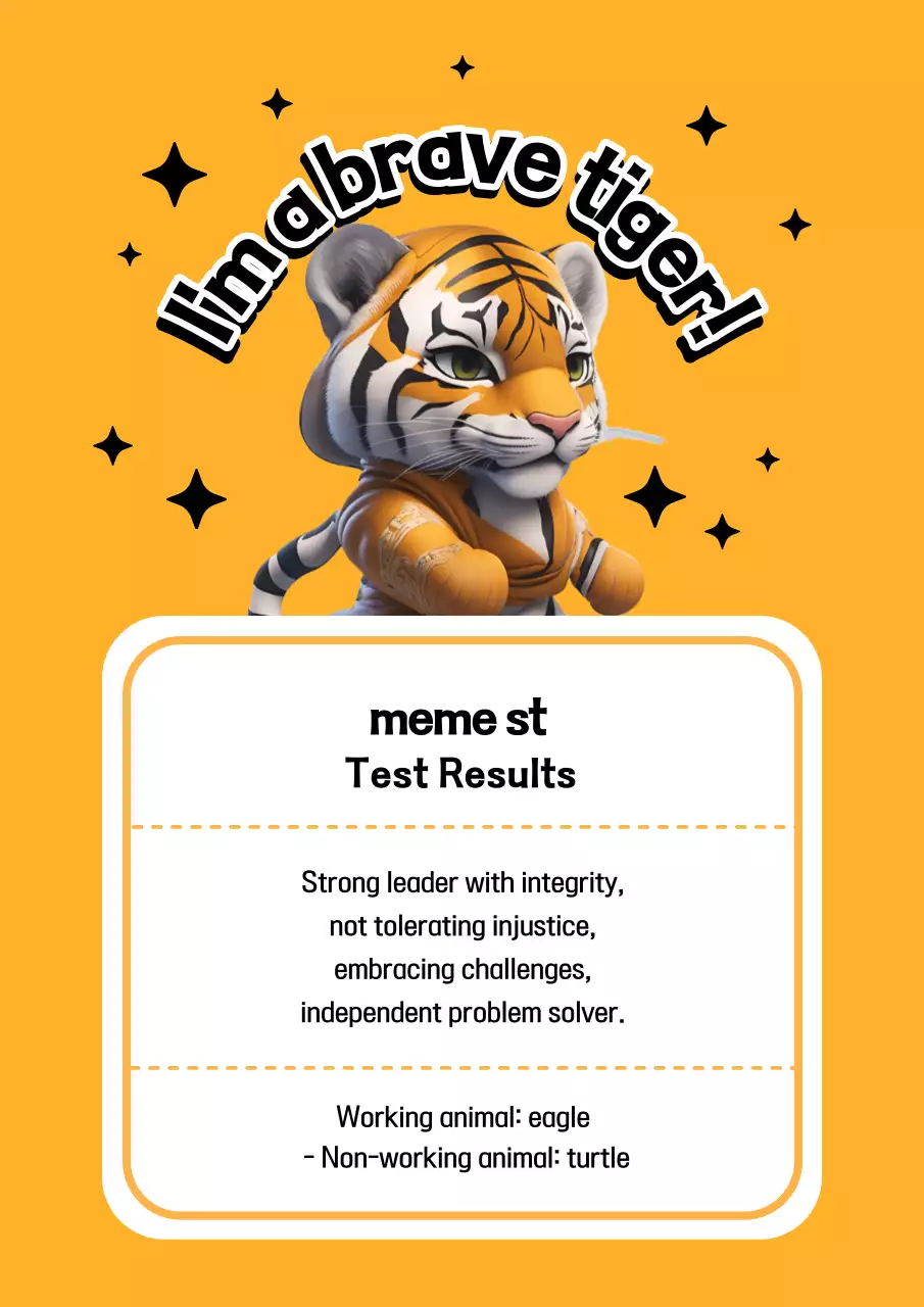 Thông tin kiểm tra loại meme tối giản màu đen và màu cam