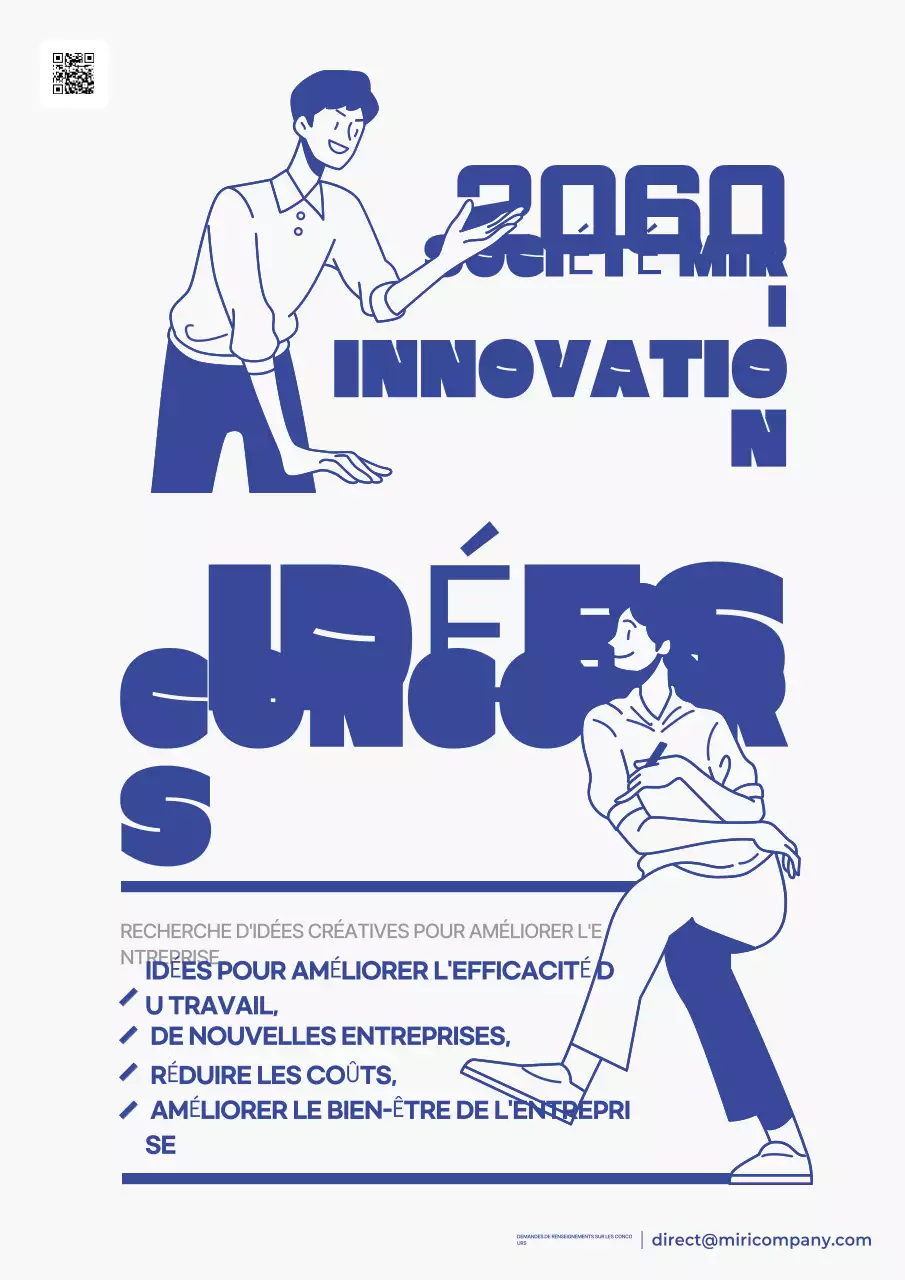 Promouvoir le concours Blue Modern