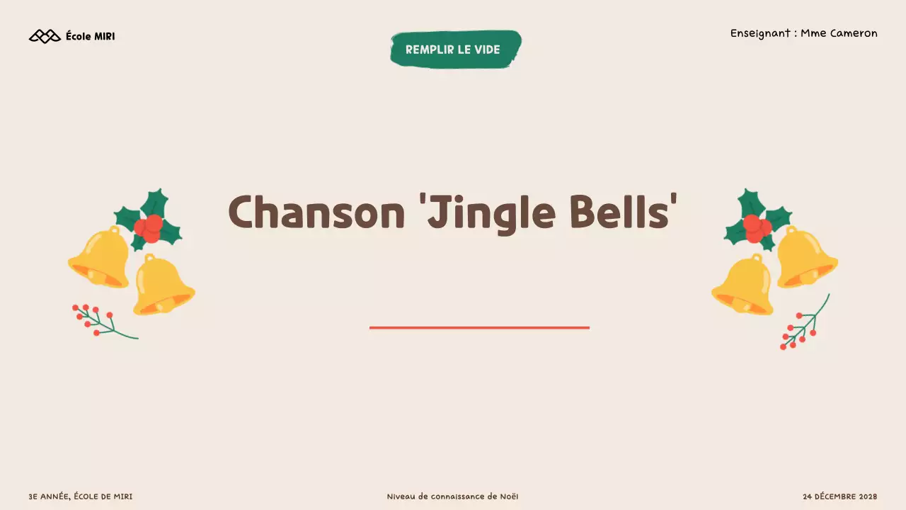 Jeu-questionnaire illustré sur Noël pour les enfants et les écoliers