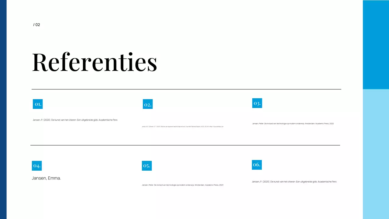 blauwe professionele scriptiepresentatie