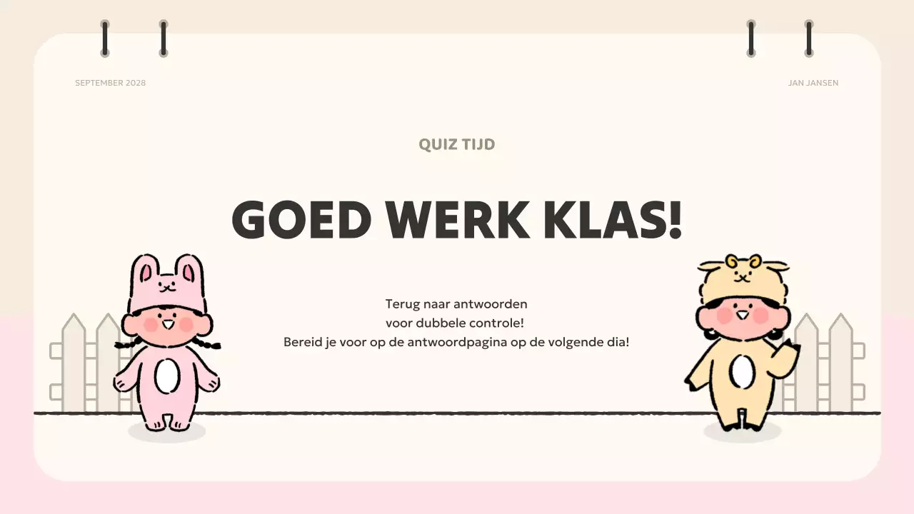 roze animatie quiz materiaal