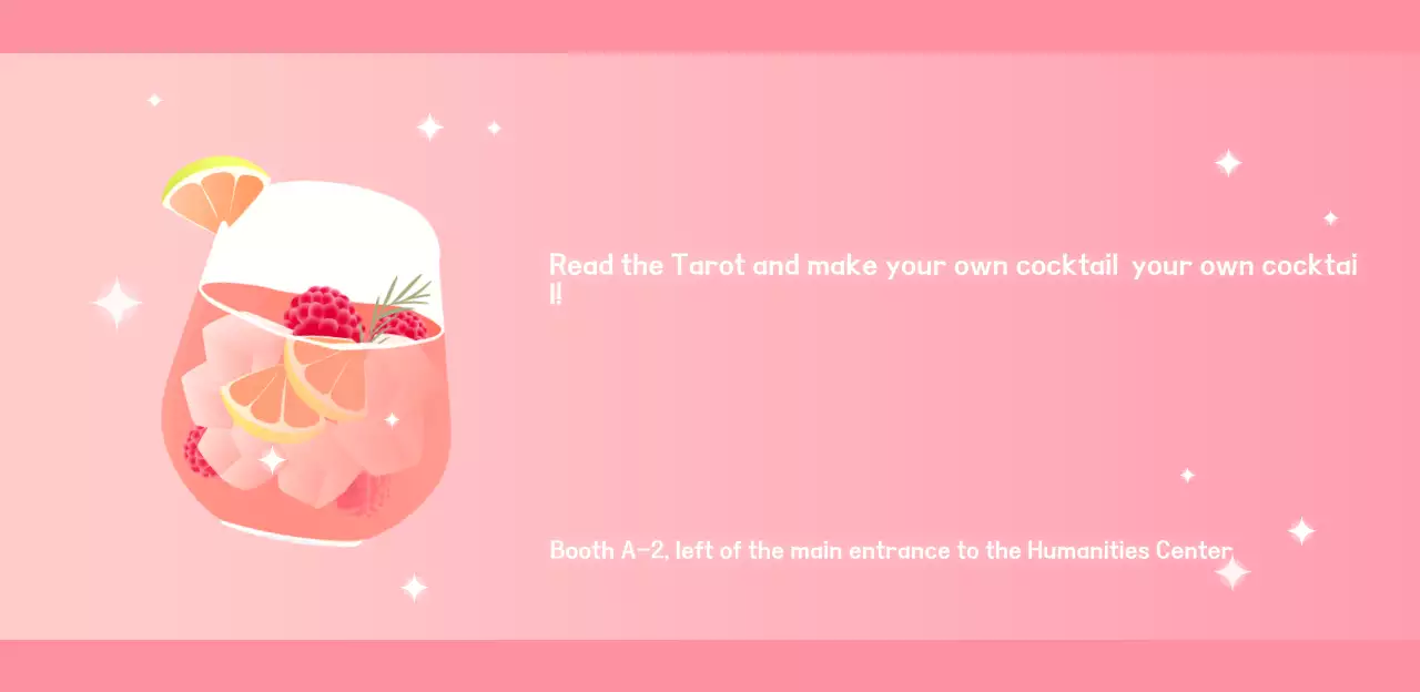 Promote your event with a pink college festival booth