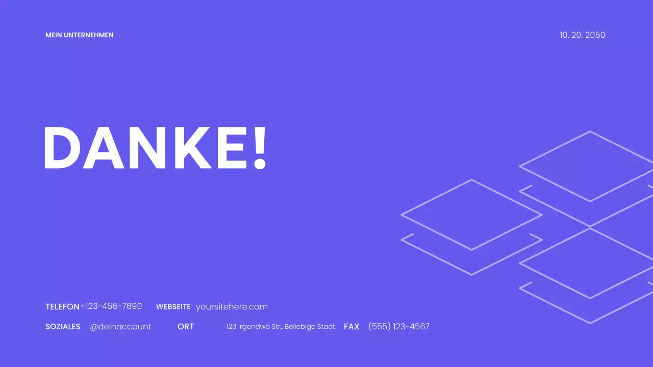 lila moderner Marketingplan Präsentation