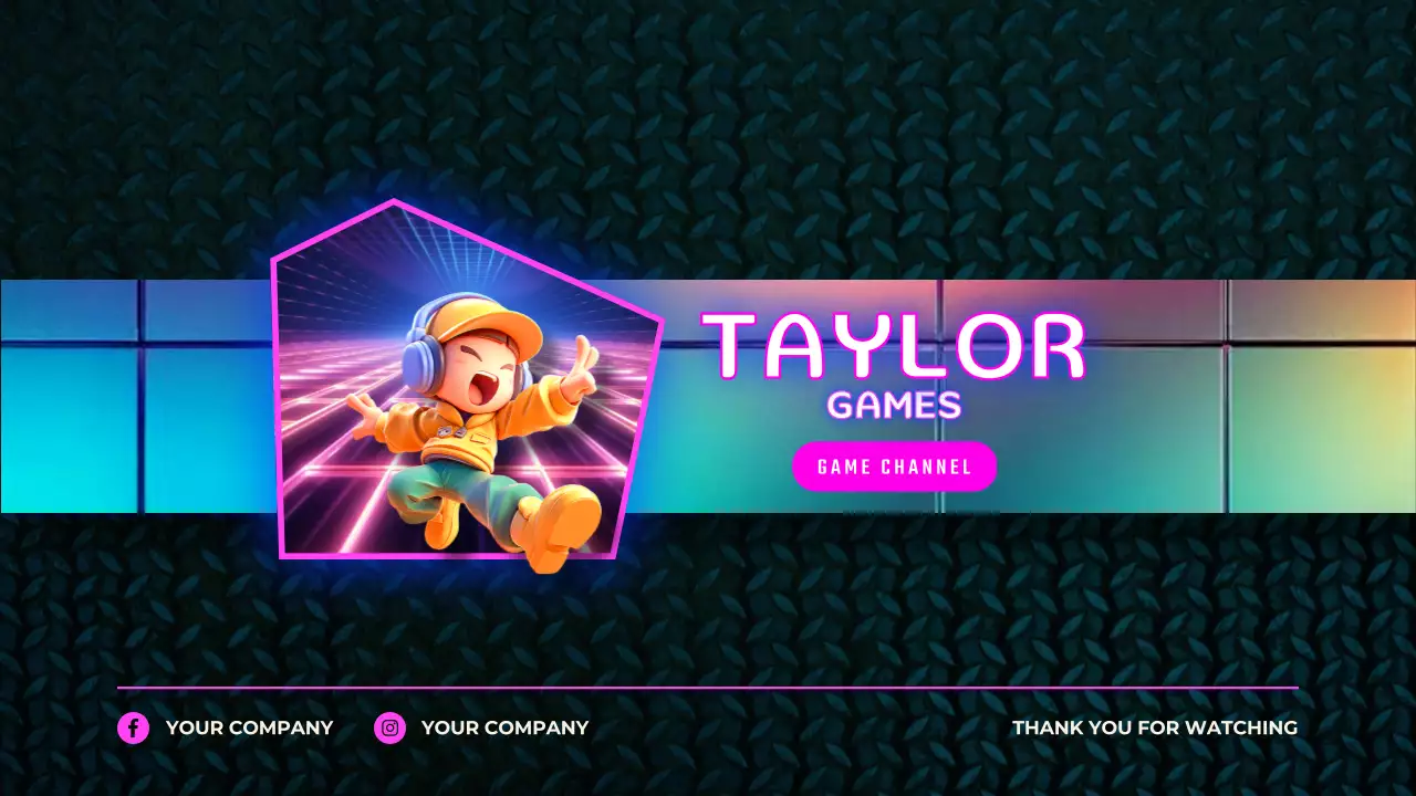 Pink Retro Game Promotion YouTube Thumbnail