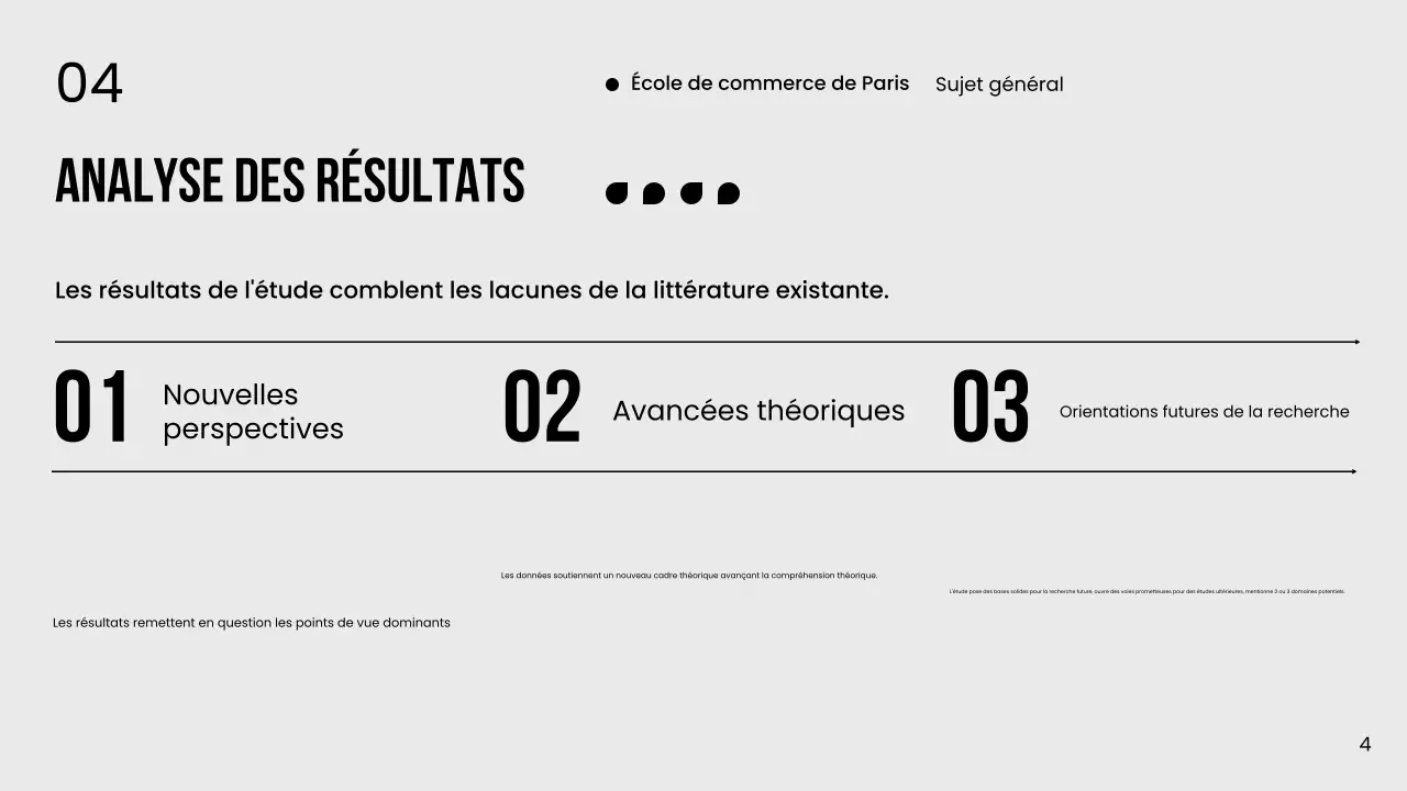 Publicité de thèse minimale en noir et blanc