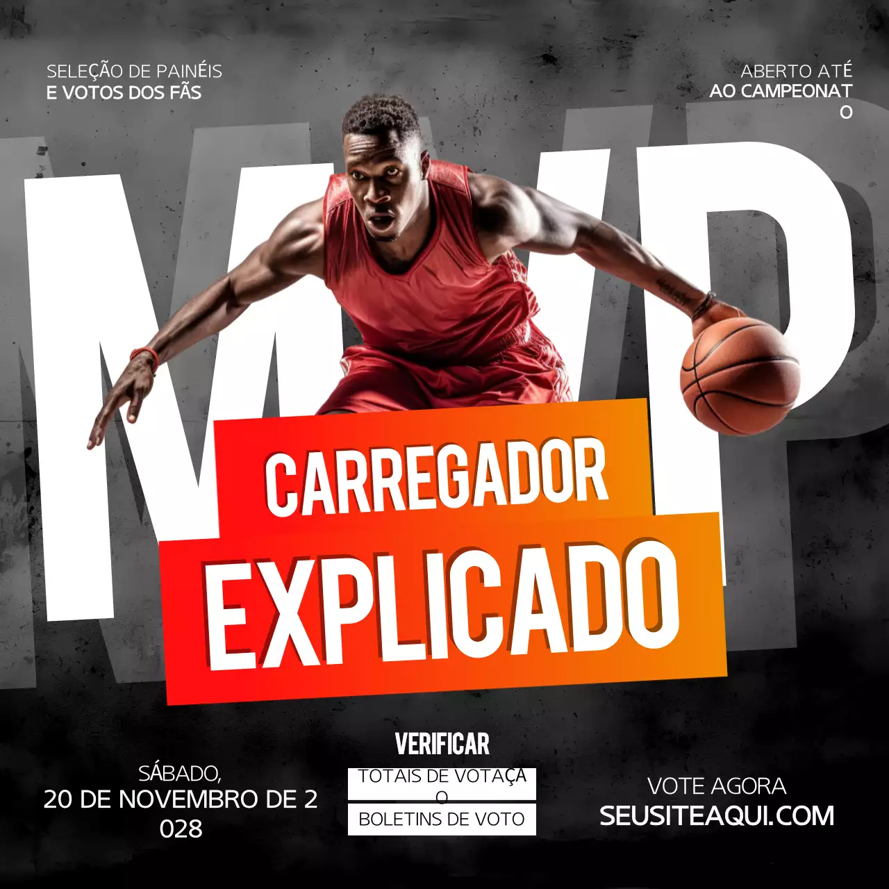 Postagem no Instagram da Escada MVP preta e vermelha