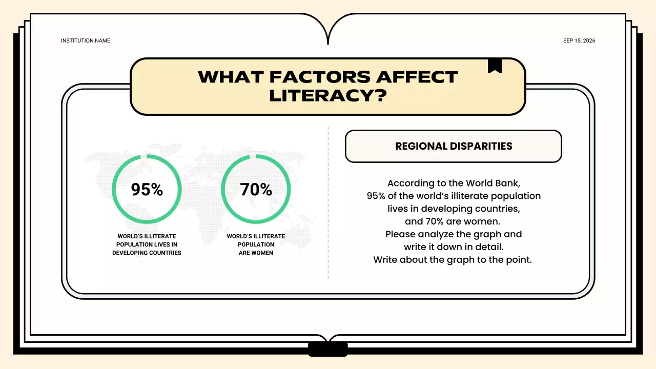 Green Minimal Literacy Report Presentation