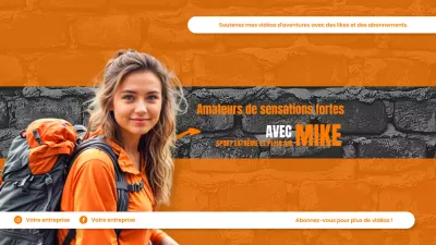 Promotion Orange Trendy Adventure