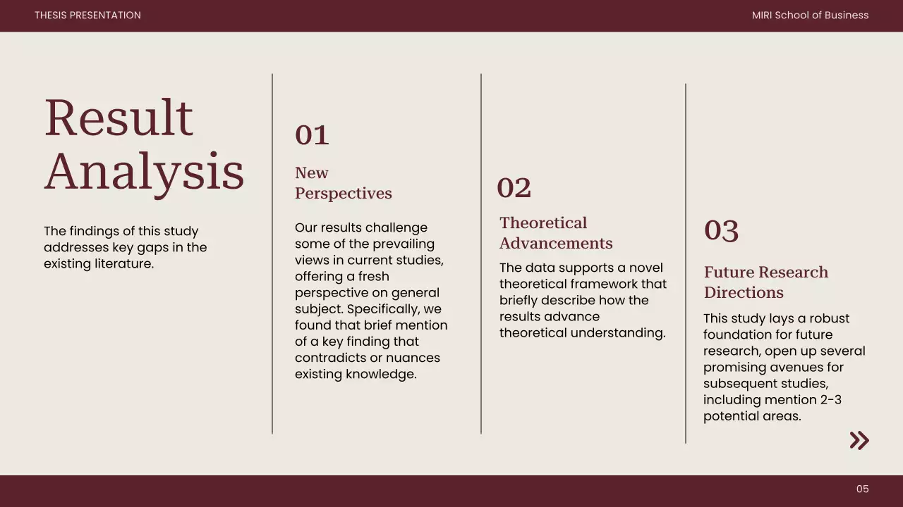 Maroon Minimal Thesis Presentation