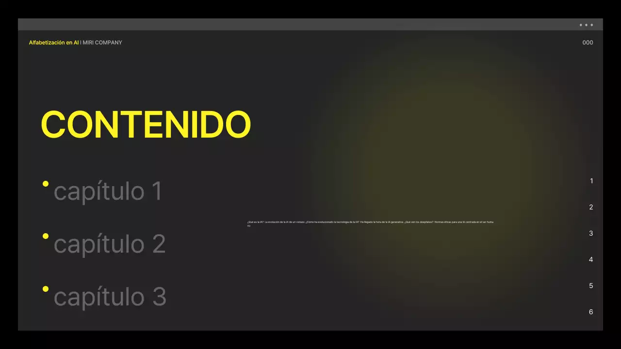 Material cibernético amarillo y negro para la alfabetización en IA