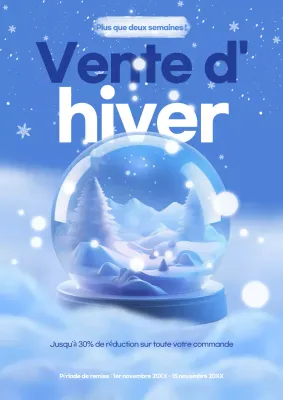 Blue Simple Winter Sale