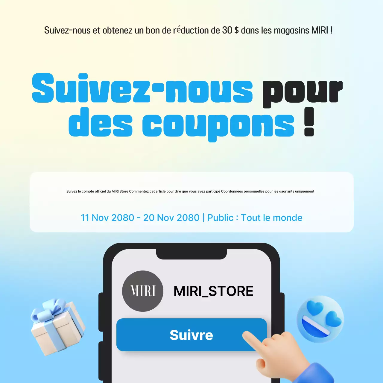 Blue Modern Social Media Events (en anglais)