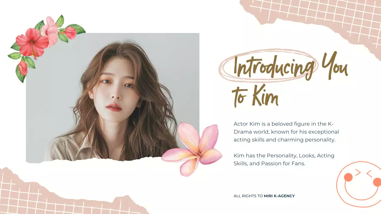 Beige Aesthetic K-Drama Presentation