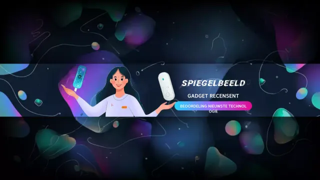 Kleurrijke moderne gadget aAdvertentie