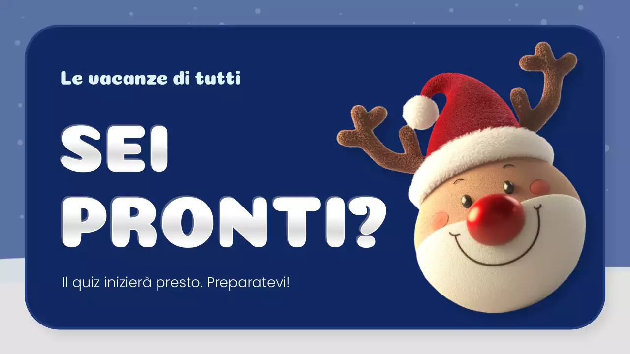 classe di quiz natalizi creativi bianchi e marini