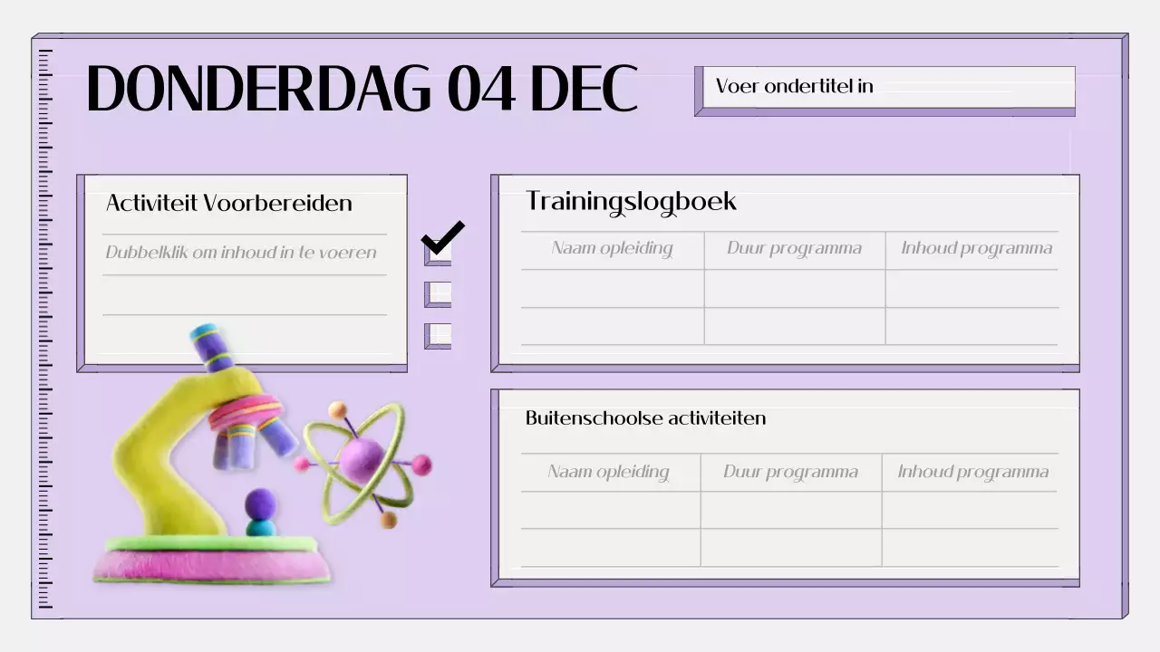 paarse eenvoudige onderwijsagenda