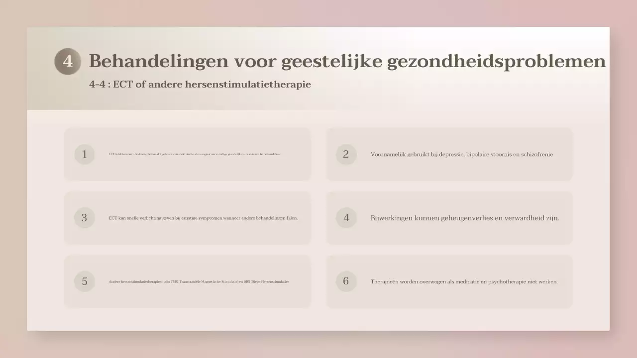 beige moderne gezondheidspresentatie