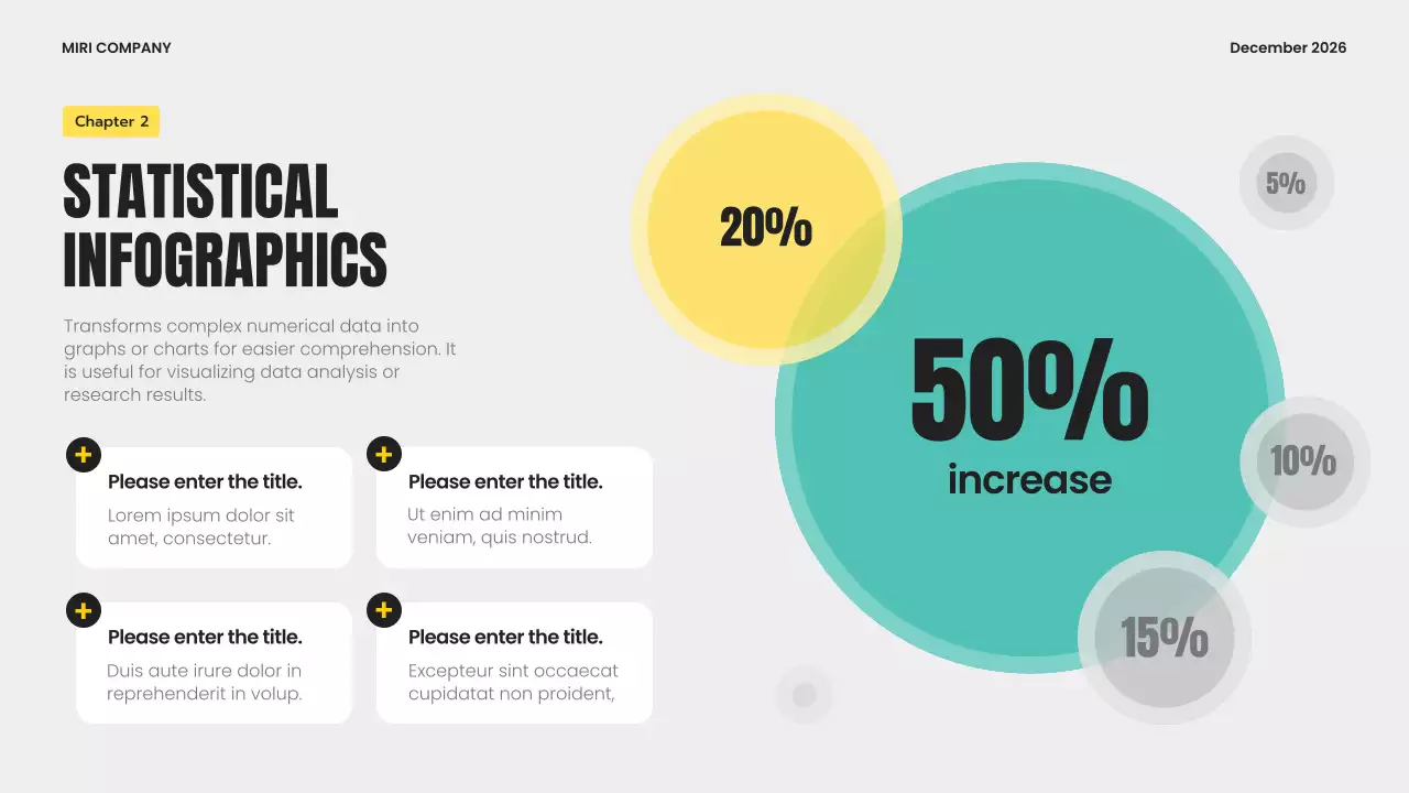 Presentasi Panduan Infografis Modern Abu-abu