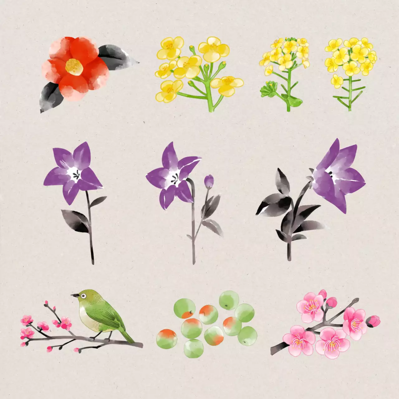 Biglietto d'auguri tradizionale beige