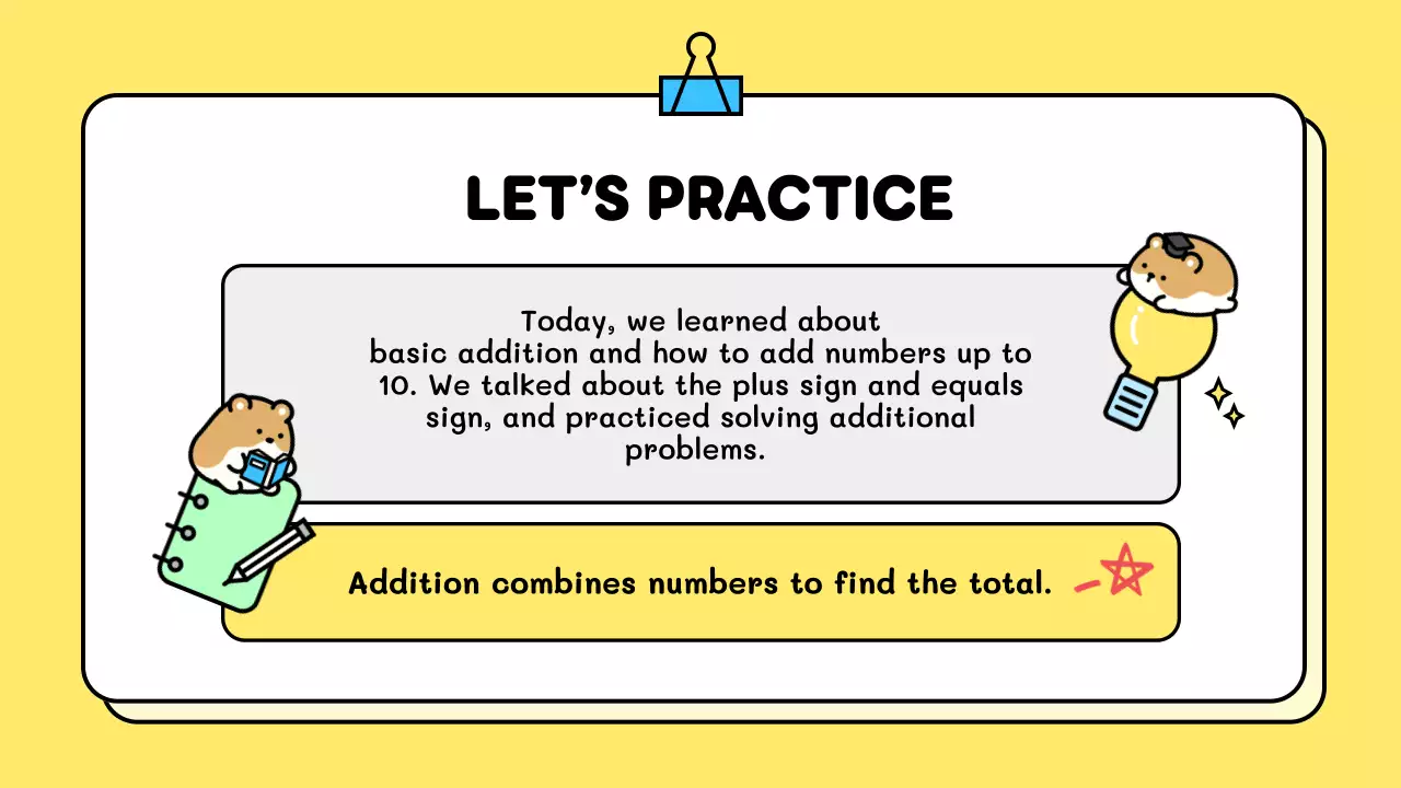 Yellow Cute Math Template Presentation