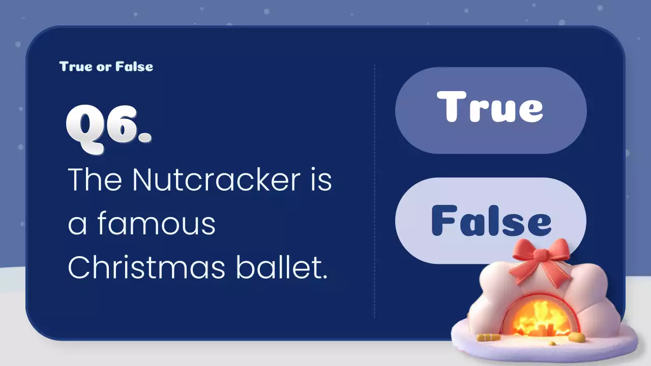 Blue Festive Christmas Quiz Guide Presentation