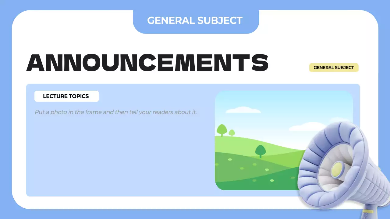 Presentasi Jadwal Kelas Modern Biru