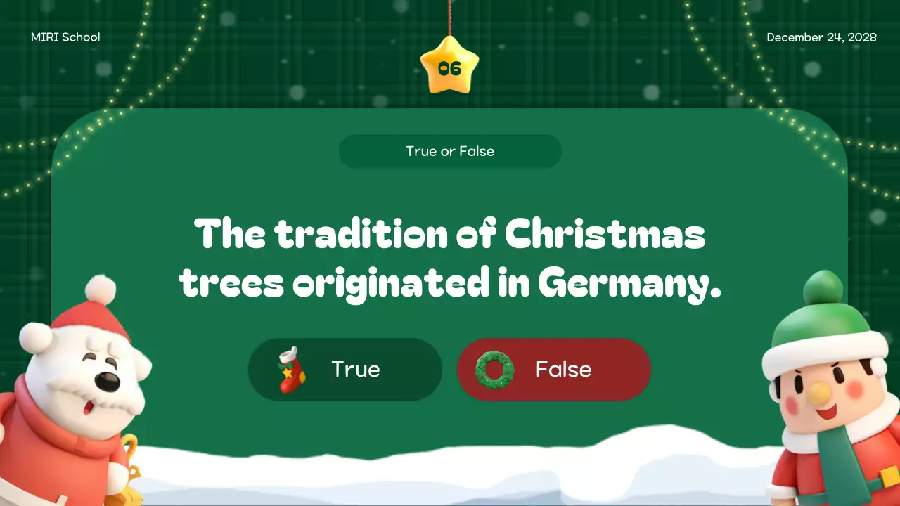 Green Festive Holiday Event Presentation