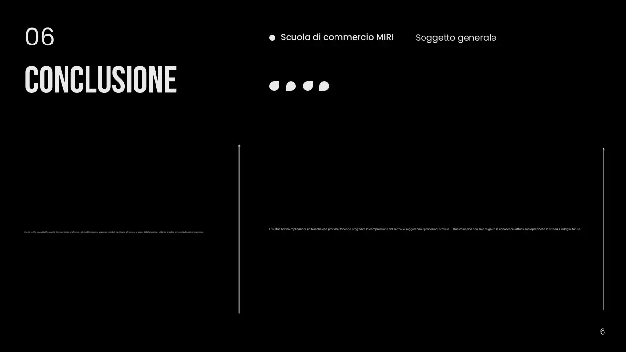 Tesi pubblicitaria minimale in bianco e nero