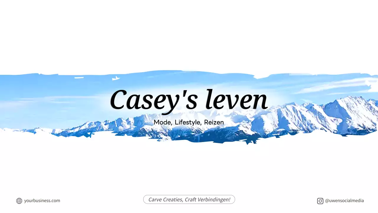 blauwe minimalistische levensstijl nieuwsbrief