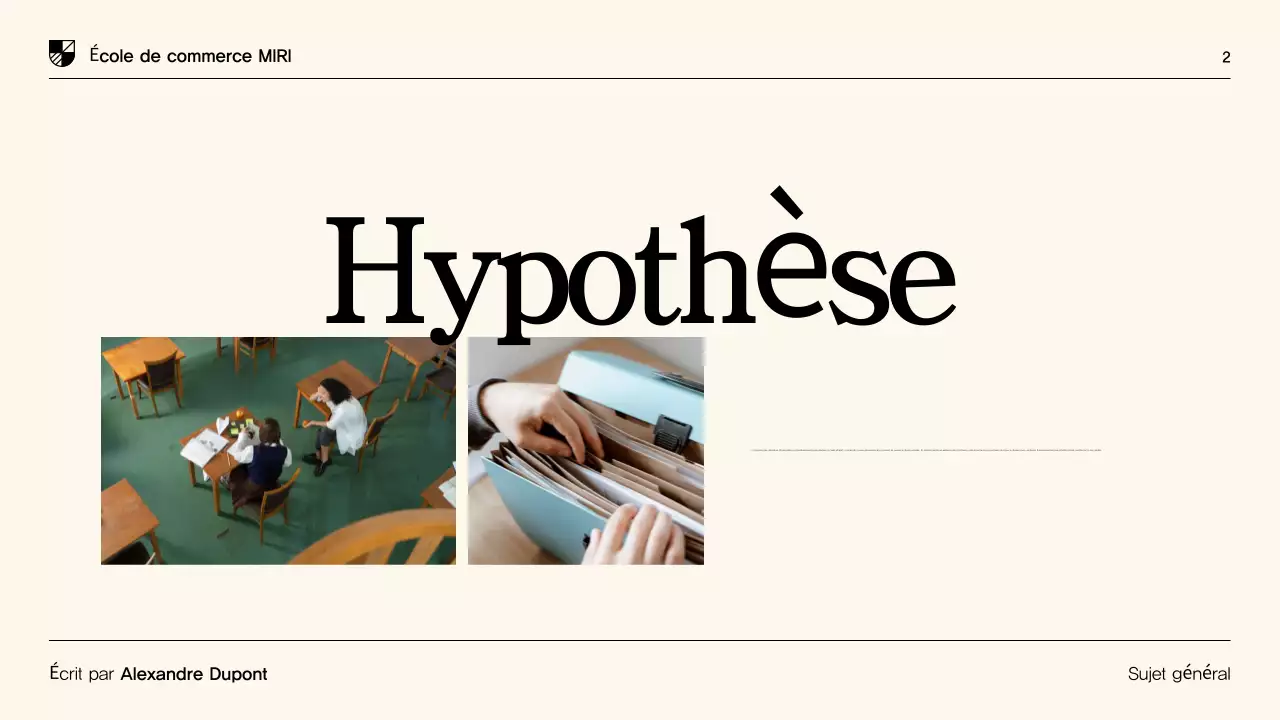 Présentation de thèse moderne beige