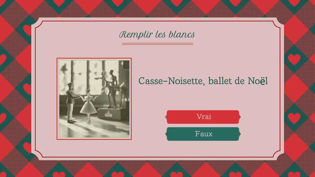 Classique Vintage Traditionnel Quiz de Noël