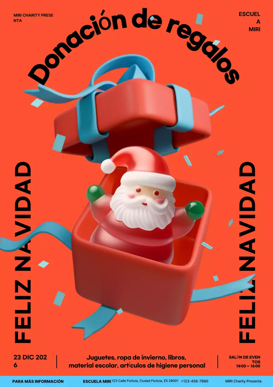 evento festivo navideño naranja