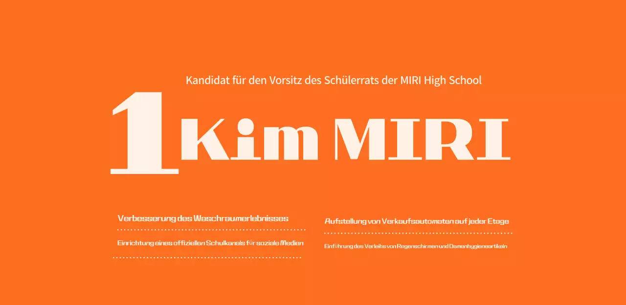Orange Simple Student Election Promotion